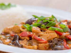 Marsala Chicken or veal sautéed with mushrooms, butter, marsala wine, sweet onion, and  parsley.